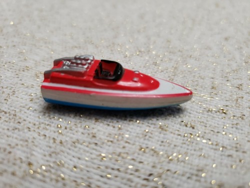 MICRO MACHINES SPEED BOAT TYPE 1 NANCY RED WHITE BLUE VINTAGE 1990s GALOOB TOYS - Picture 2 of 4