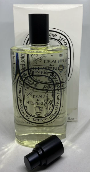 DIPTYQUE L EAU DES HESPERIDES COLOGNE BOTTLE WITH SPRAY 200 ML 6.8 FL.OZ. NIB