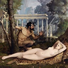 PAN AND VENUS A. Lesrel girl woman Tile Mural Kitchen Backsplash Marble Ceramic