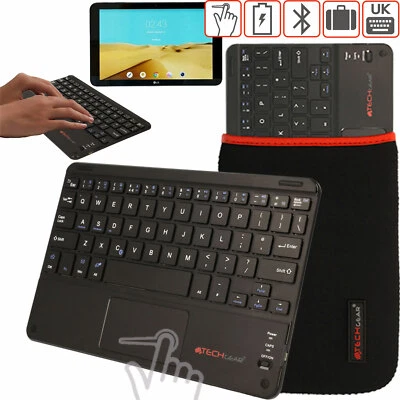 TECHGEAR Wireless Bluetooth UK Keyboard & Mouse Touchpad for Android OS Tablet & Phones