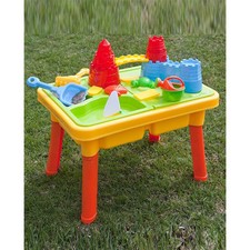 Sand  Water Beach Development Activity Toddler Toy Set, 2 in 1 Multi Play Table