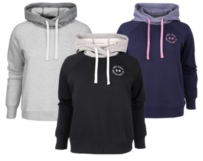 Under Armour Damen Kapuzenpullover Rival Fleece CB Hoodie Fitness Sport  Training