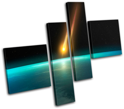 Meteor SCIENCE Space MULTI Leinwand Wand Kunst Bild drucken