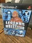 Legends of Wrestling (Sony PlayStation 2 PS2, 2001) Complete CIB - TESTED WORKS