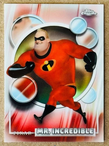 2026 TOPPS CHROME DISNEY MR INCREDIBLE REFRACTOR #126 NM+ PIXAR BOB PARR
