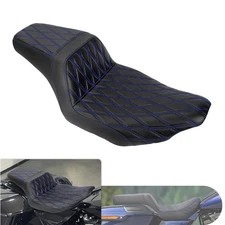 Driver Passenger Seat Blue Stitching For Harley 2023-2025 CVO Road Street Glide
