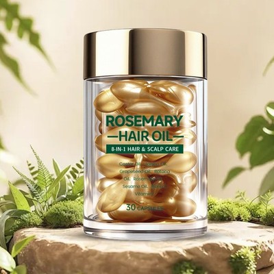 Rosemary Hair Oil Hair Strengthen & Repair Supplement 30-Count Hair Care