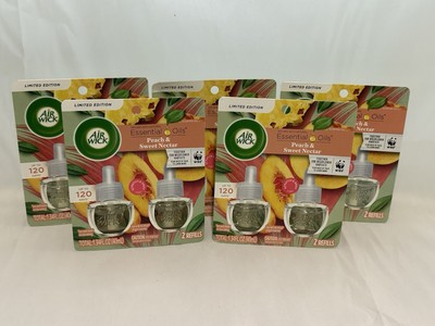 5Air Wick Plug In Scented Oil Refill &Plug! Peach & Sweet Nectar Limited Edition