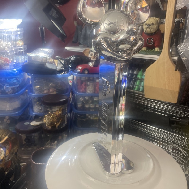 Giant Pez Disney 100 Years Mickey Mouse Silver Large Pez Dispenser No Candy Incl