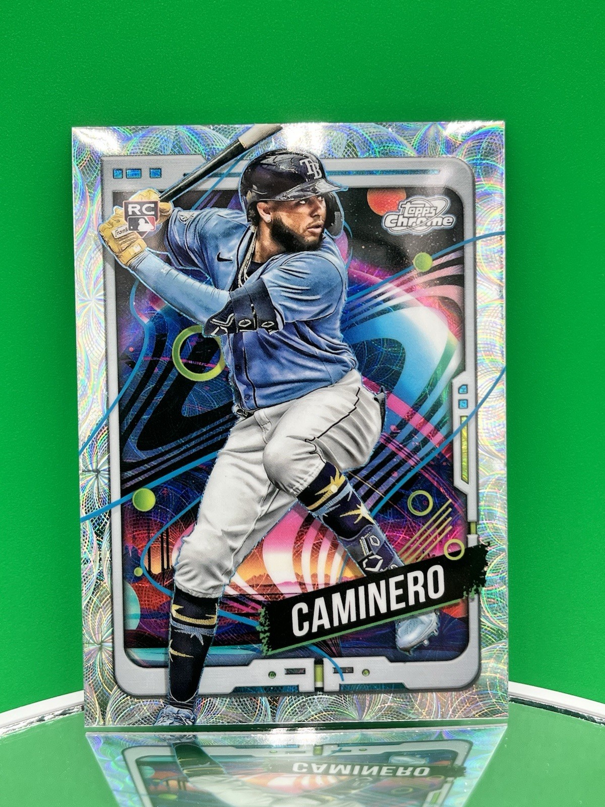 2024 Topps Cosmic Chrome #1 Junior Caminero RC | Nucleus Refractor ROOKIE