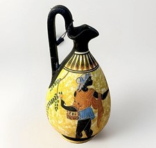 VTG Greek Pottery Oenochoe Pitcher Hand Made in Greece Classic Imperio No. 56