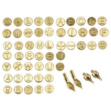 56 Pieces Wood Burning Tip Letter Wood Burning Tip Set Including Alphabet1239