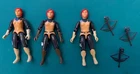 Vintage 1982/83  G I Joe SCARLETT Figure LOT (Damage and painted) Read