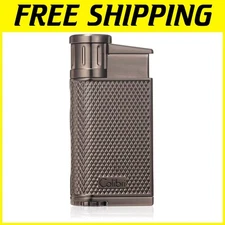 Windproof Refillable Lighter with Pachmayr Grip - Blue