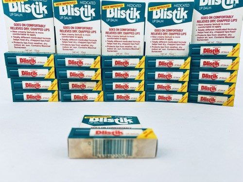 Menge 22 Vintage Blistik Lippenbalsam - 1983 medizinischer Sonnenschutz - Blistex Neu aus altem Lagerbestand - Bild 11 von 14