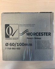 Worcester Bosch 60/100mm Flue Vertical Adaptor 7719002432 BRAND NEW IN BOX