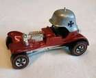 Vintage 1969 Hot Wheels Redline Red Baron Red Toned in Nice Condition