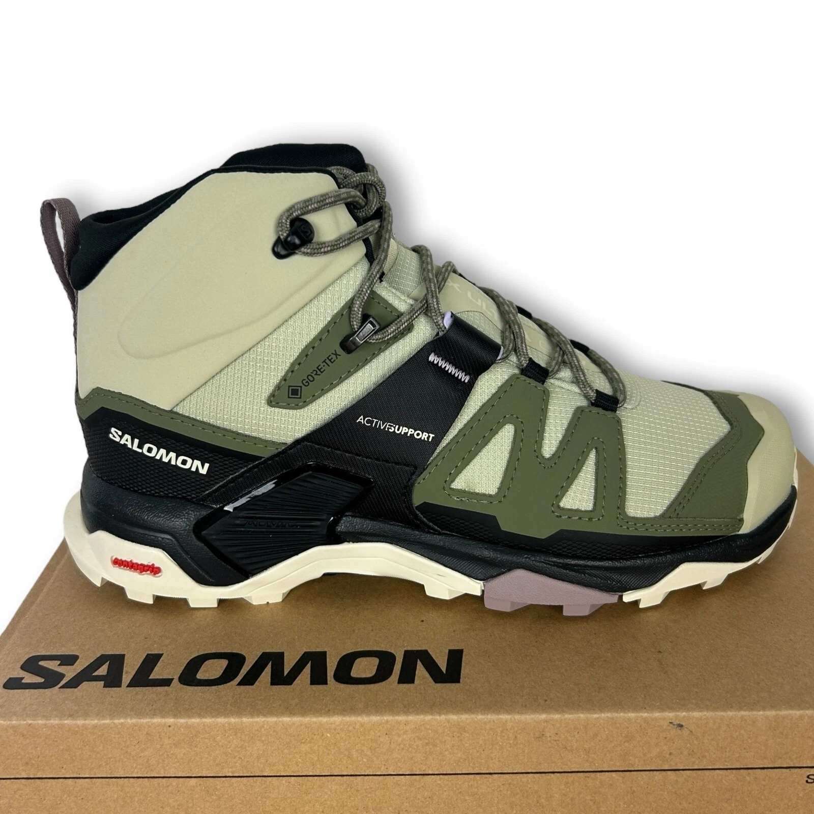NEW Salomon X Ultra 4 Mid GTX Gore Tex Womens 9.5 (EU 42) Hiking Boots Green
Opens in a new window o