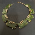 VTG ART Arthur Pepper Marbled Spinach Green Bakelite Parure Set  GORGEOUS! HTF — photo 2