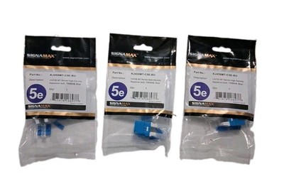 Signamax CAT5E MT Series High-density Keystone Jack, T568A/B, Blue, Set of 3