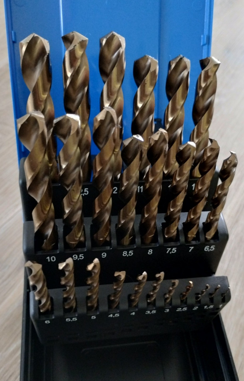 25 piece HSS-G M35 Cobalt Steel Drill Bit Set For Stainless & Hard Metals