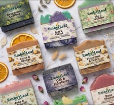EmberLeaf Crafts Handcrafted Tallow Soap Bars...