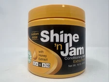 Ampro Shine 'N Jam Conditioning Gel Extra Hold 16 oz For Wave Braids Locs Twist