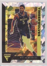2020 Panini Flux Fanatics Factory Set Cracked Ice Prizm Malik Beasley #104 3o2
