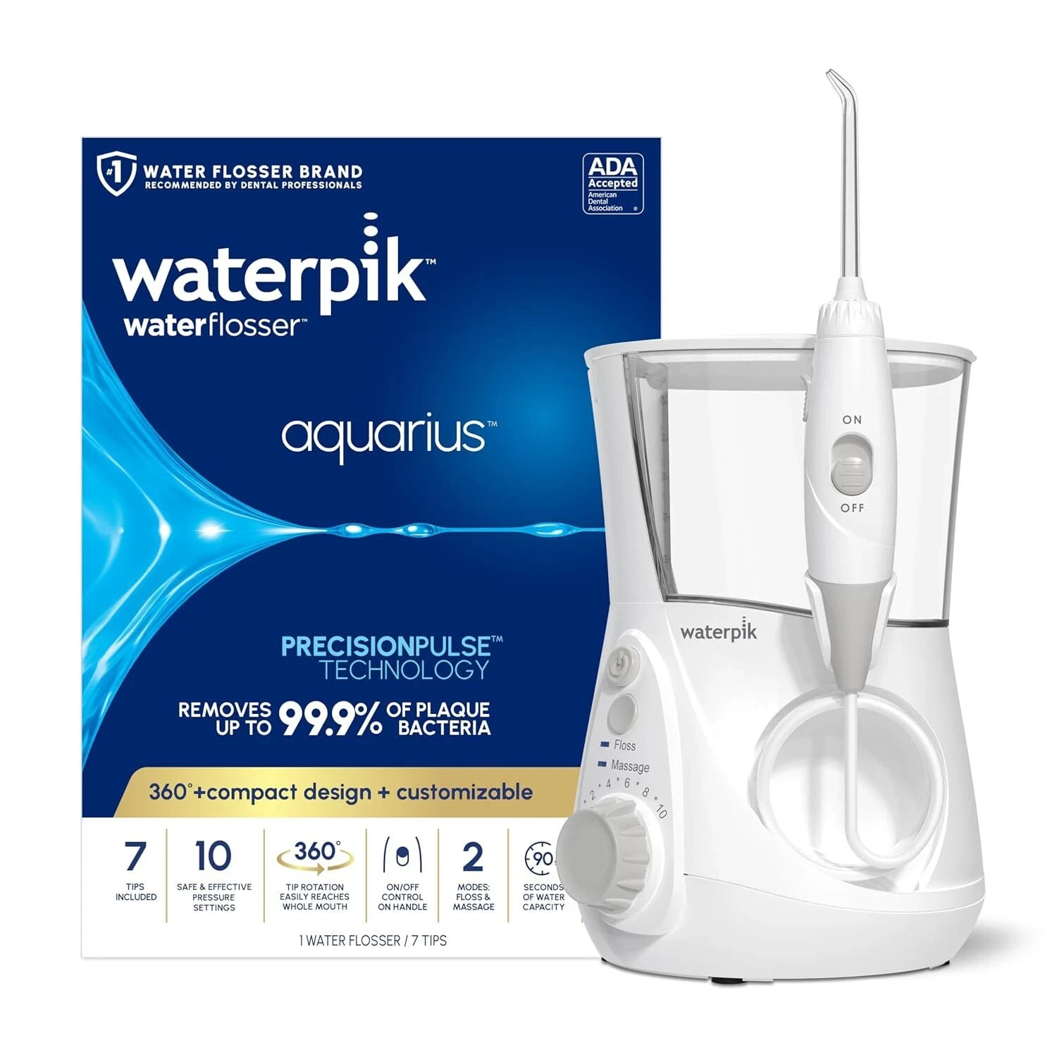 Waterpik Aquarius Water Flosser - White (WP-660)