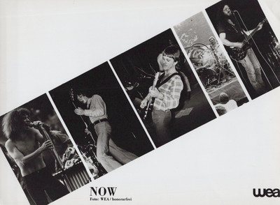 NOW Band Photograph Original Black And White Press Promotional Print Circa 1980s