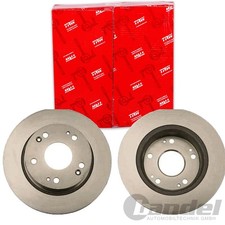 2X TRW BREMSSCHEIBEN 260mm VOLL HINTEN PASSEND FÜR HONDA ACCORD | DF4428