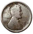 1910-S LINCOLN CENT GOOD, BROWN FREE USA SHIPPING
