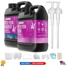 Complete 1.1 Gallon Epoxy Resin Kit with Tools - Perfect for Artists  Crafters