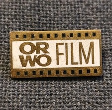 Abzeichen DDR: orwo Film VEB Filmfabrik Wolfen Fotochemisches Kombinat agfa