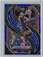 2025 Panini Select WNBA #139 Aaliyah Edwards Blue Scope Premier #/199