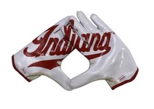 RARE Indiana Hoosiers Adidas Football Gloves Size Large - College Football NCAA