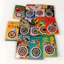 Vintage View Master Viewers w Lot of 12 Reel Sets Disney Discovery Seasame St