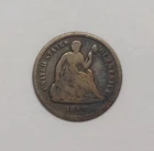 1862 SEATED LIBERTY HALF DIME