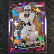 2025 Prizm Football CHRISTIAN WILKINS Base Purple Ice /225 #40