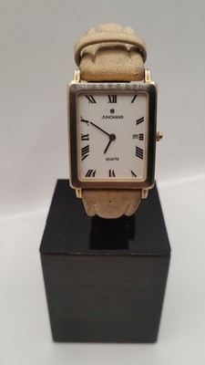 Junghans Vintage Quartz Tank Two Tone Herrenarmbanduhr