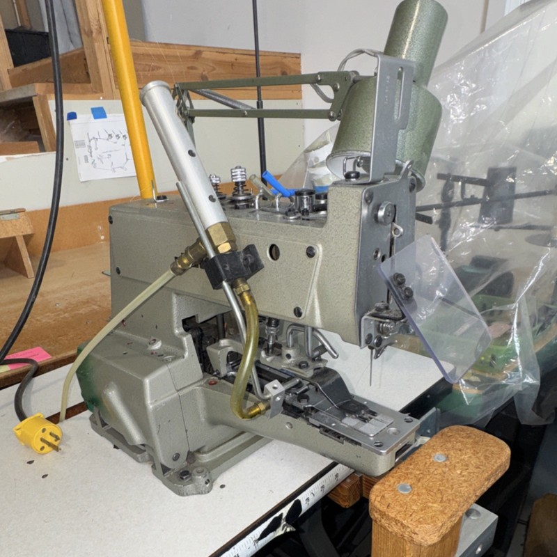 Juki MB-373 Industrial Sewing Machine with table and motor