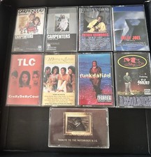 Cassette Tapes 9 Piece Lot. Hip Hop. Oldies. Etc. Billy Joel. Notorious B.I.G.