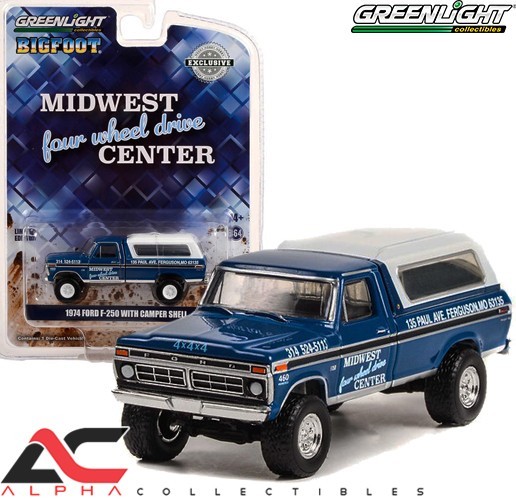 GREENLIGHT 30345 1:64 1974 FORD F-250 MIDWEST FOUR WHEEL DRIVE