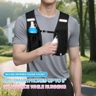 Running Vest for Women Men - Adjustable Chest Straps,500ml Soft Flask — photo 2