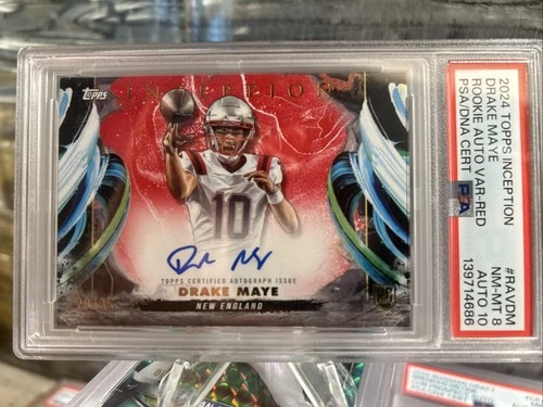 2024 Topps Inception  Rookie Auto Variation Drake Maye #RAV-DM Red /35 🔥🔥🔥