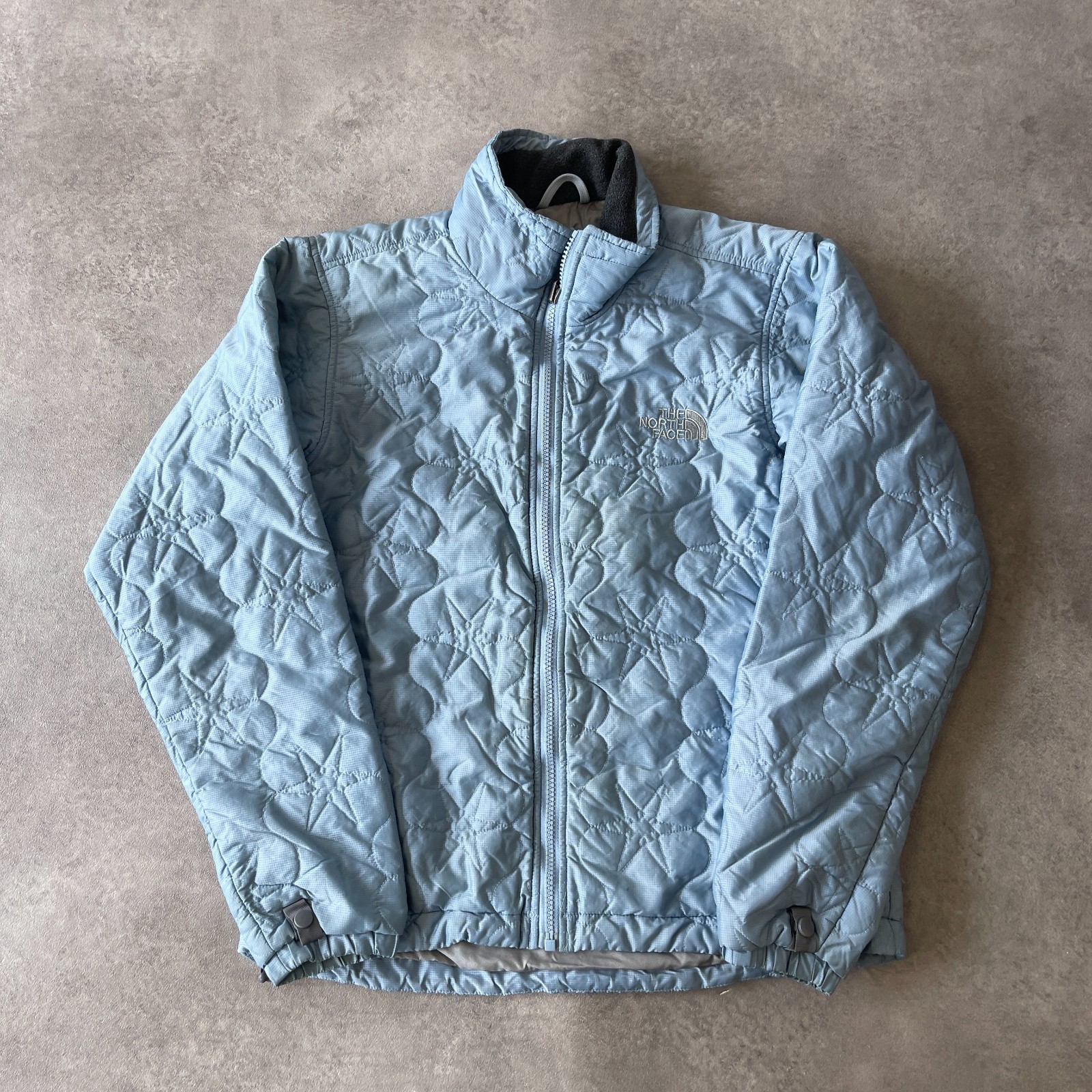 The North Face Puffer Jacket Womens Medium Vintage Quilted Coat, Blue