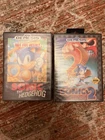 Sega Genesis Sonic The Hedgehog 1 And 2 Cases Only