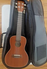 Kala Model KA-C Wood Ukulele With A Kaces Canvas Case