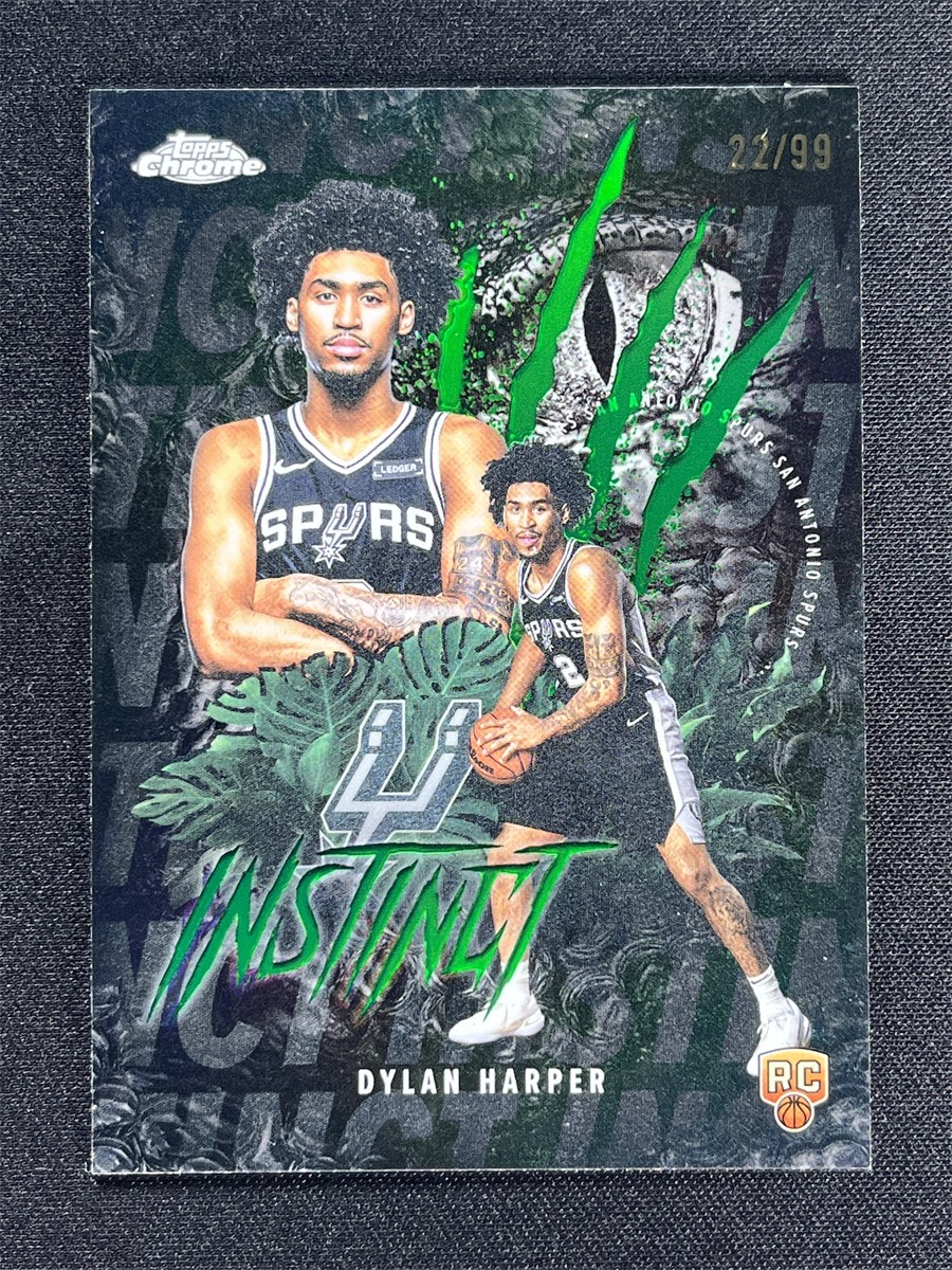 2025-26 Topps Chrome Dylan Harper #INS-12 Green Refractor Instinct Rookie RC /99