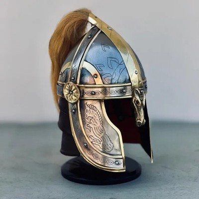 Eomer's Horse Rider Marshall Helmet- The Lord Of The Rings Helmet-Knight Larp He